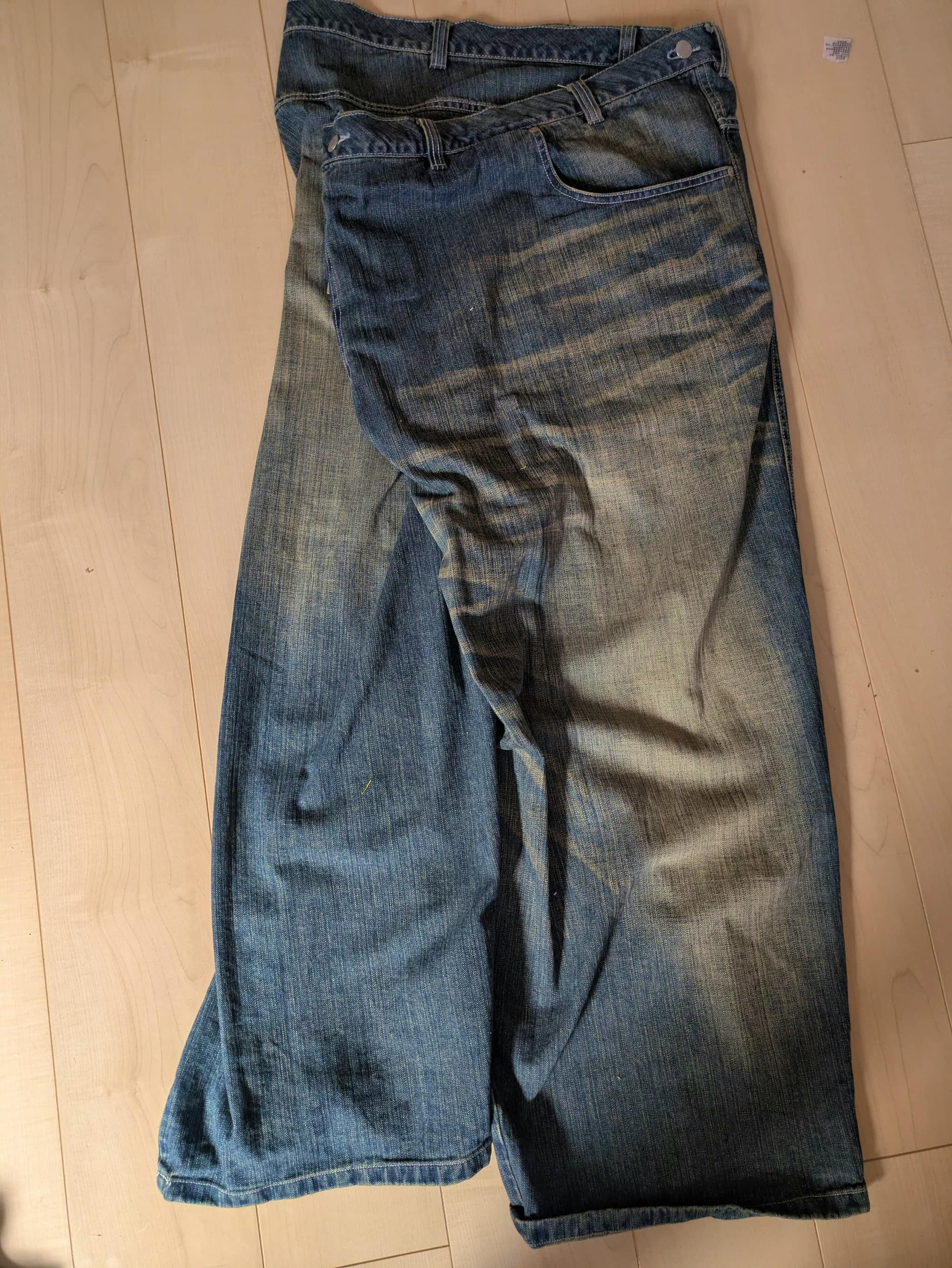 orimi overlap buggy denim washed indigo - ARCHIVESTOCK