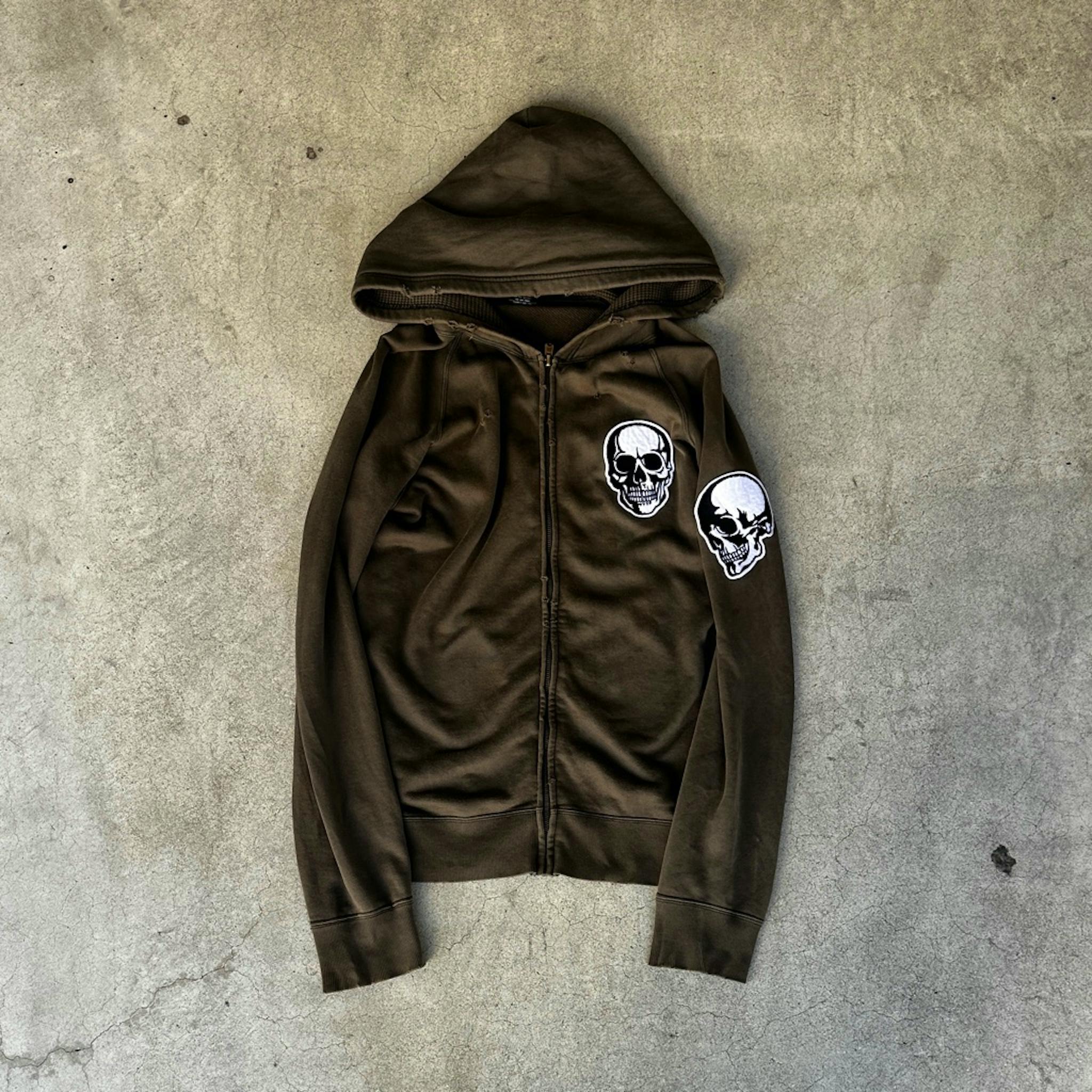 size1】number (n)ine 04ss ドリーム期 ダブルスカル ジップパーカー 