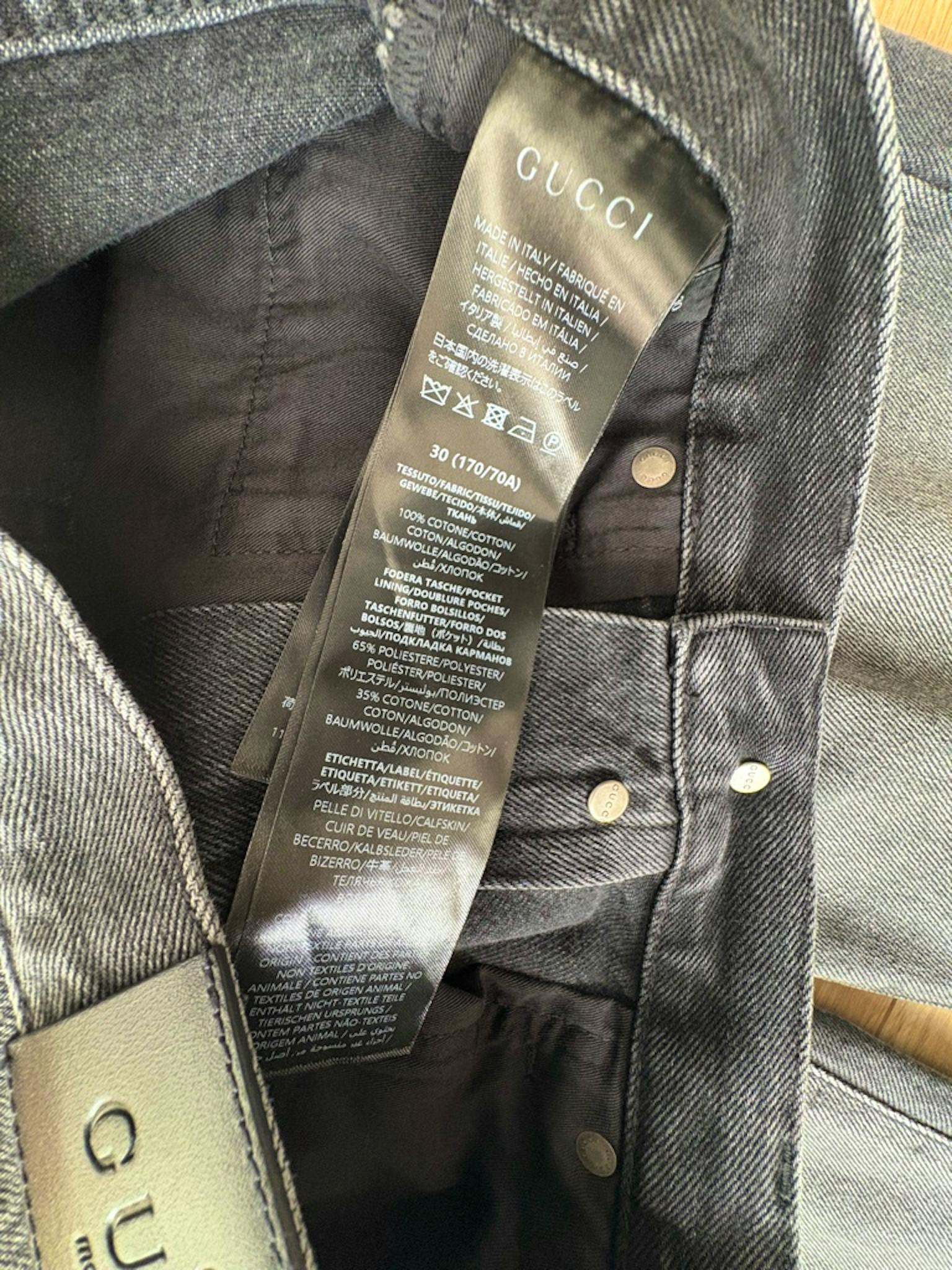 Gucci Demna Horsebit Washed Denim 30 - ARCHIVESTOCK