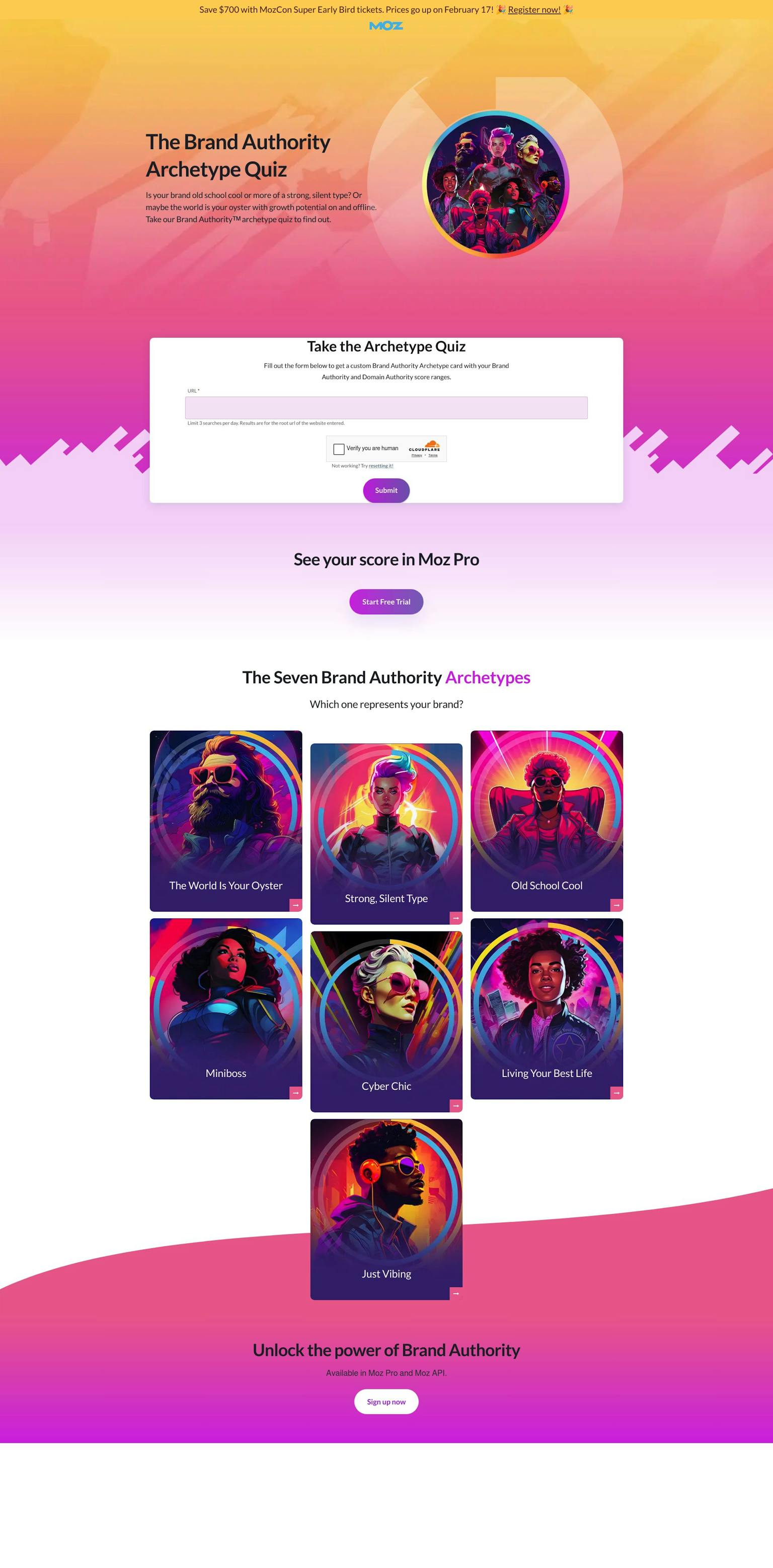 Screenshot of Brand Authority by Moz
