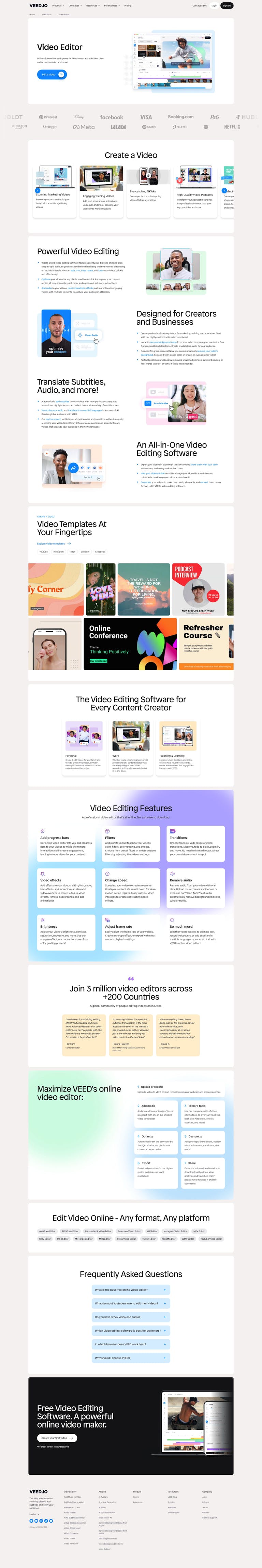 Screenshot of Powerful Online Video Editor the All in One Professional Suite by VEED.IO