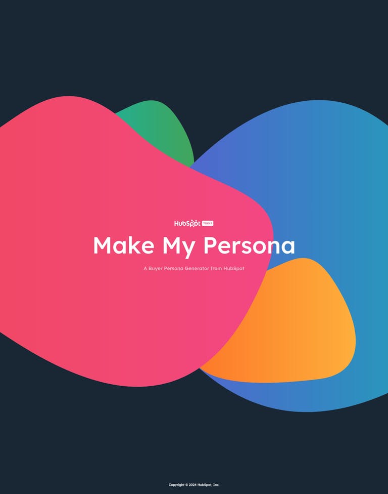 Screenshot of Make My Persona by HubSpot