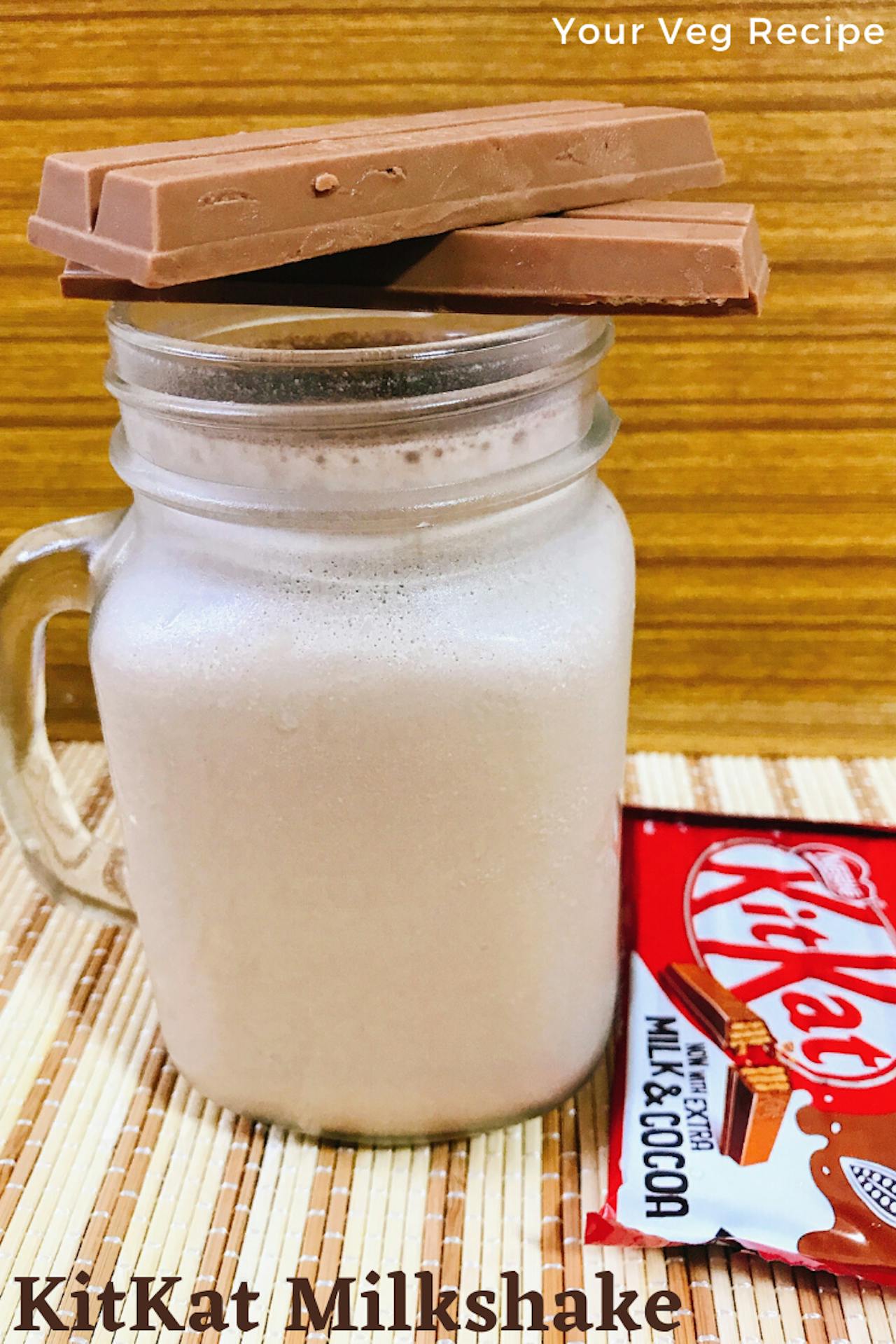 Kit Kat Milkshake - Easy Homemade Kit Kat Milkshake Recipe 