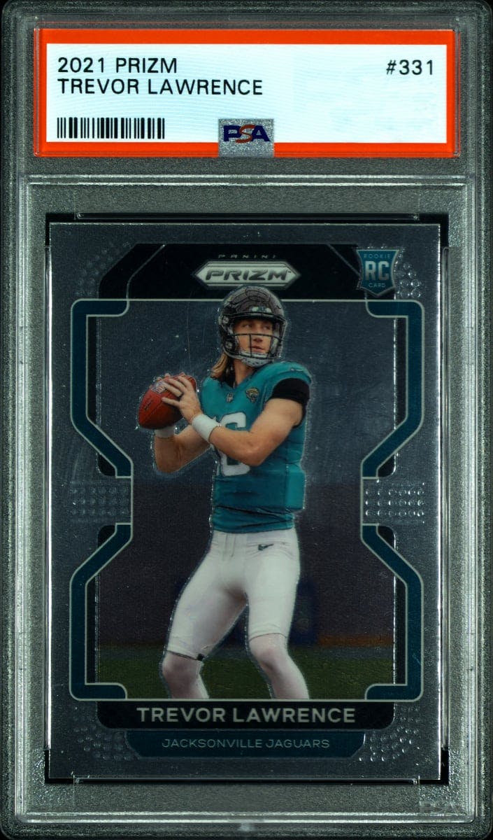 2021 Panini Prizm Black Finite Prizm Trevor Lawrence #331 1/1 PSA