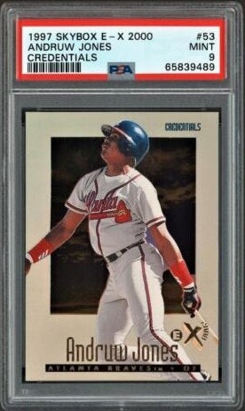 Card Prices  Andruw Jones 1997 E-X2000 Baseball Credentials #53