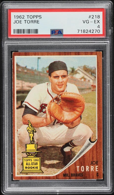 1963 Topps Joe Torre #347 Baseball Card Value Price Guide  Baseball cards,  Baseball card values, Old baseball cards