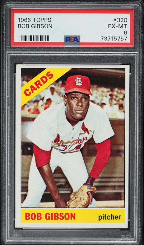 1963 Fleer Bob Gibson St Louis Cardinals Baseball Card #61