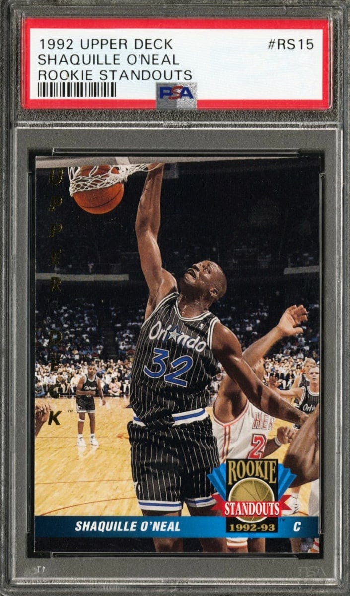 1992-93 Upper Deck Basketball #1 Shaquille O'Neal Rookie Card Shaq - #1 NBA  Draft Pick