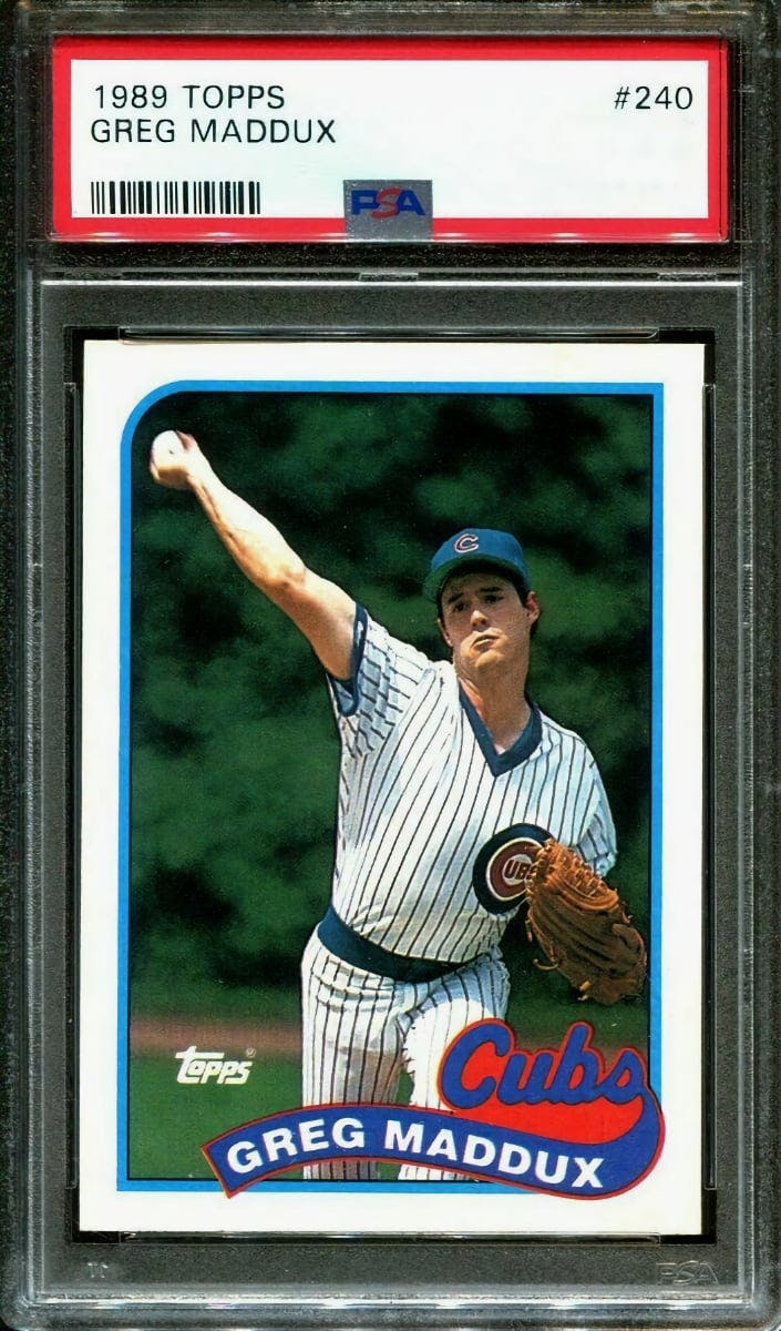 1987 Donruss #36 Greg Maddux Cubs Rated Rookie Card PSA 9 MINT