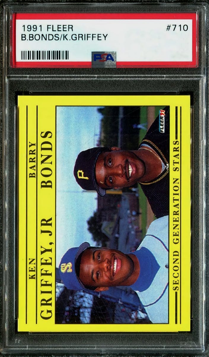 procent Ithaca Vulkan Card Prices | Ken Griffey Jr. / Barry Bonds 1991 Fleer Second Generation  Stars Baseball #710