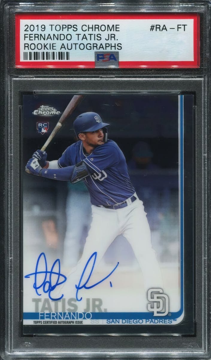 Fernando Tatis Jr. Autographed 2019 Topps Chrome Update Rookie