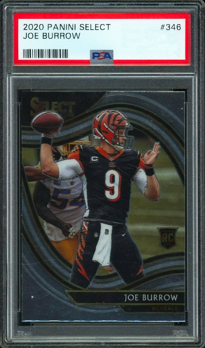 2020 PANINI SELECT JOE BURROW #146 ROOKIE RC CINCINNATI BENGALS