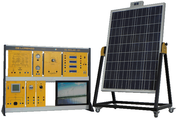 SOLAR ENERGY MODULAR TRAINER WITH CONNECTION TO MAINS training systems