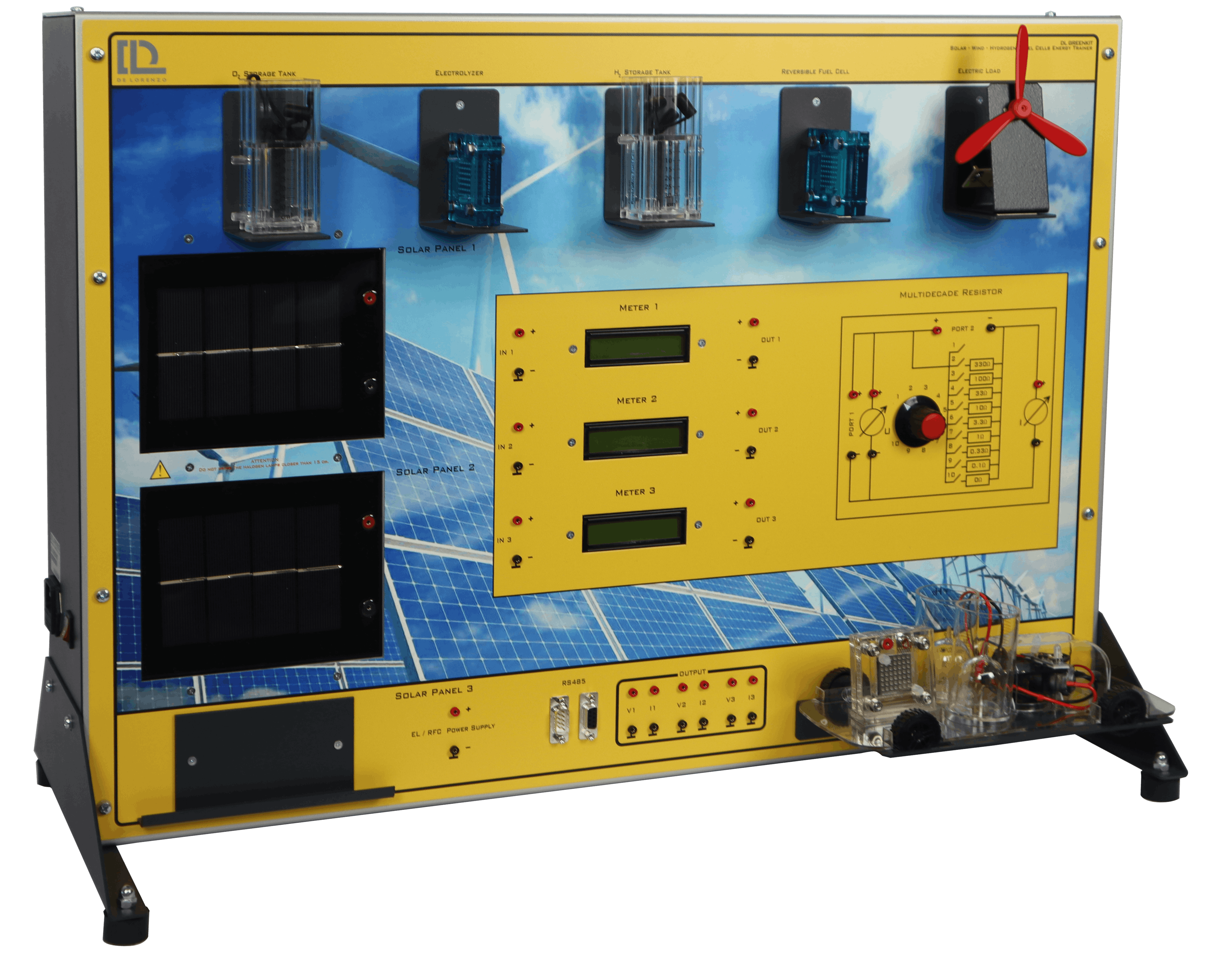 SOLAR-WIND-FUEL CELLS ENERGY TRAINER training systems