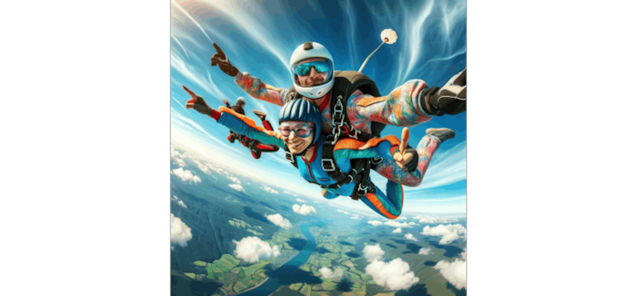 Ludi' Bulles & Créations: *Idées créatives* Carte XXL 30 ans Bon pour un  saut en parachute