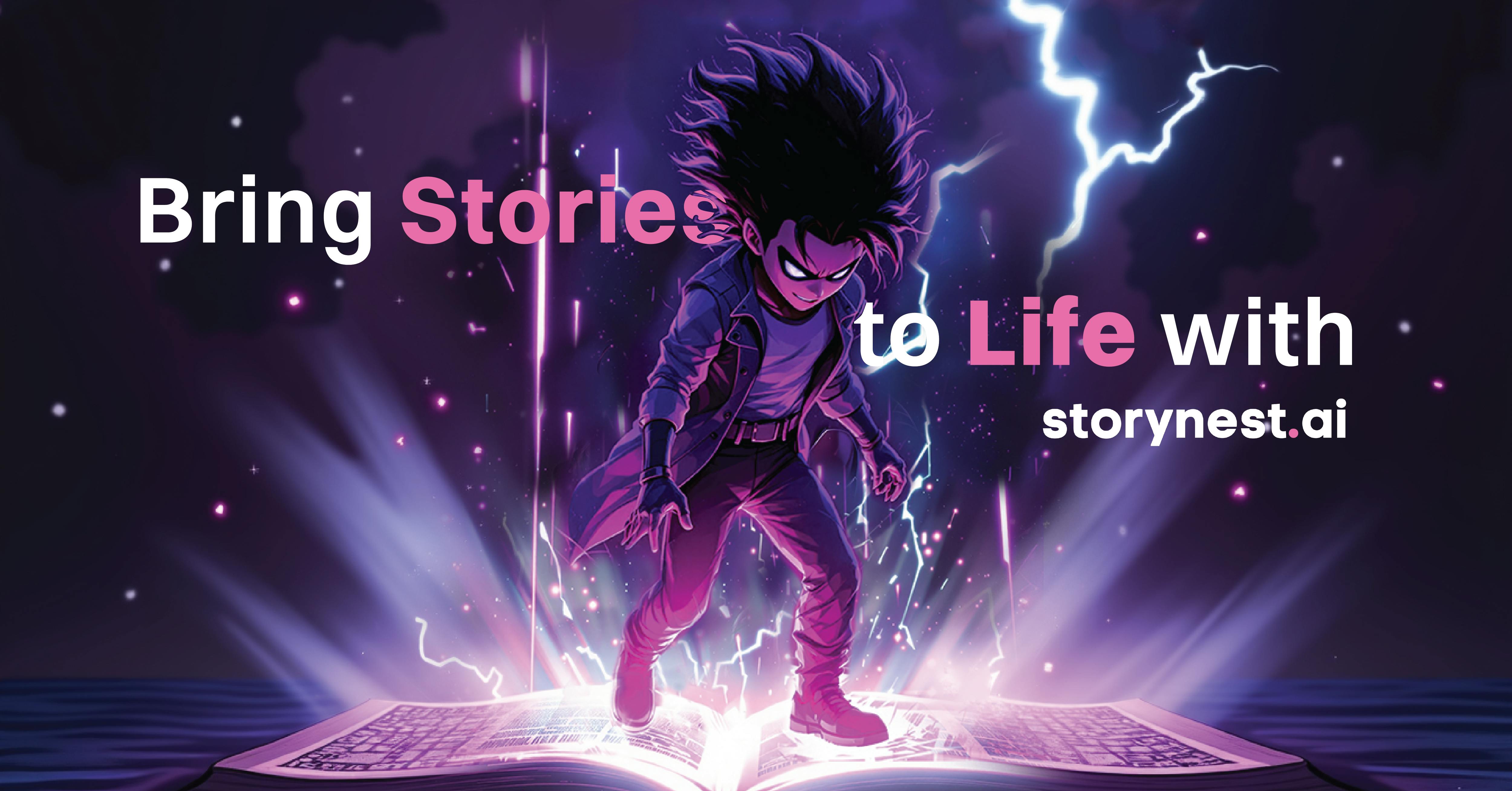 Storynest.ai - AI powered Interactive Stories, Comics and AI Characters