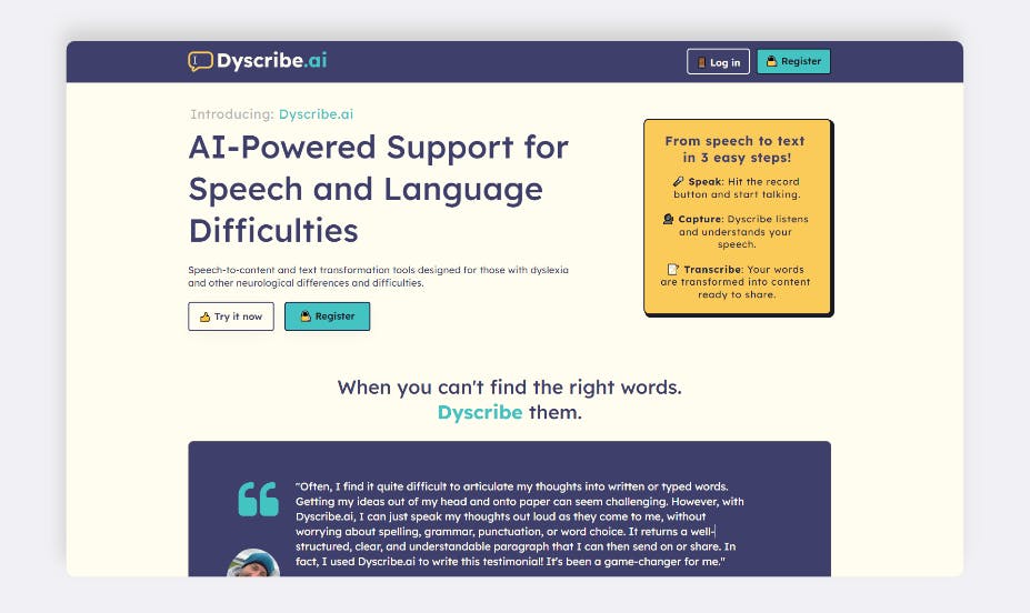 Dyscribe.ai - Whatsapp Digital Assitant for Speech and Language