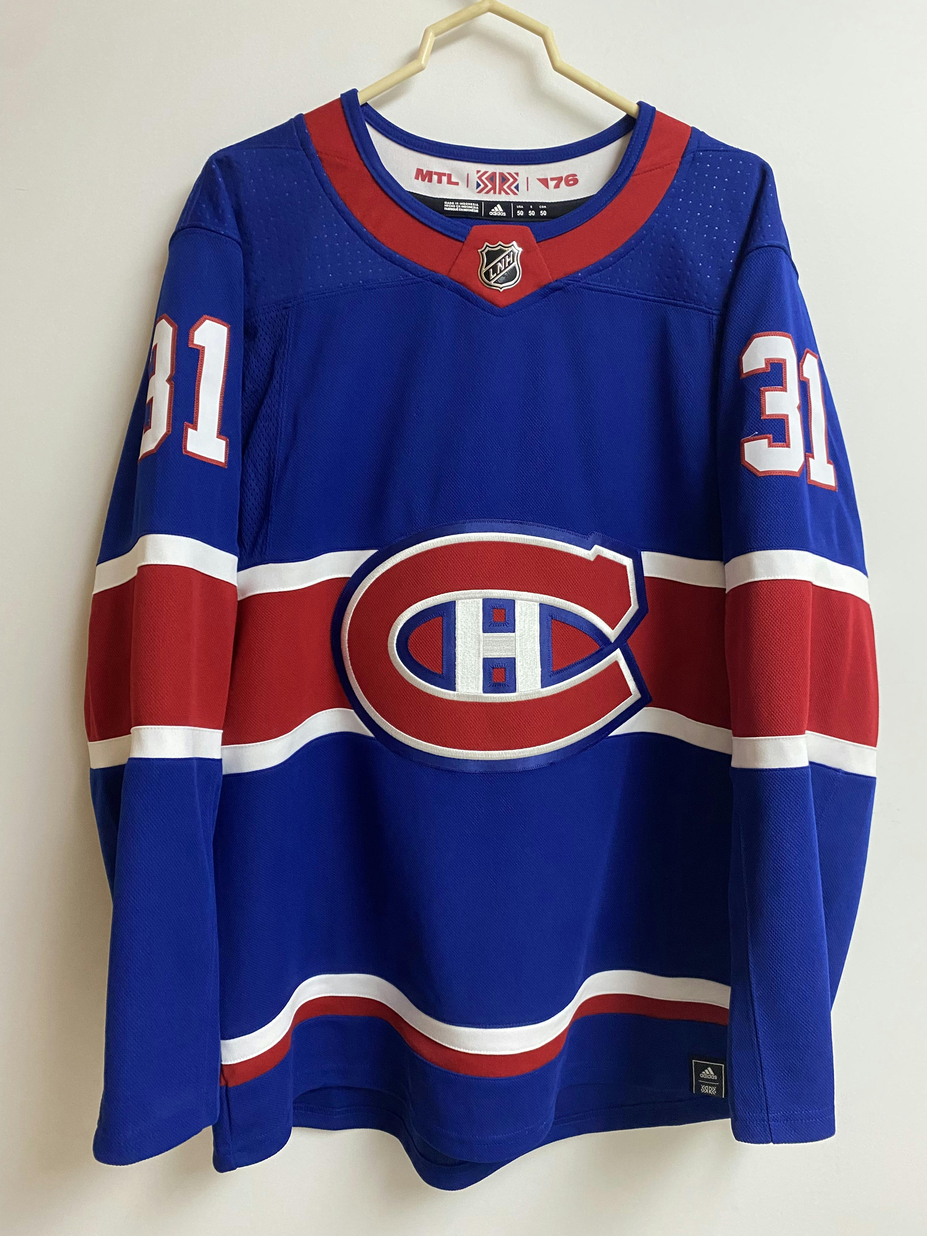 Montreal Canadiens Adidas Authentic Reverse Retro NHL Jersey Size  54-Primegreen