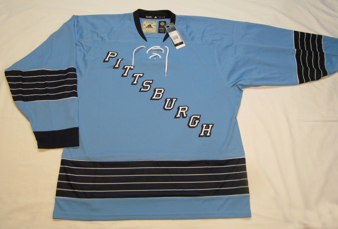 1967-68 Pittsburgh Penguins Home (Light Blue) Game Worn Jerseys