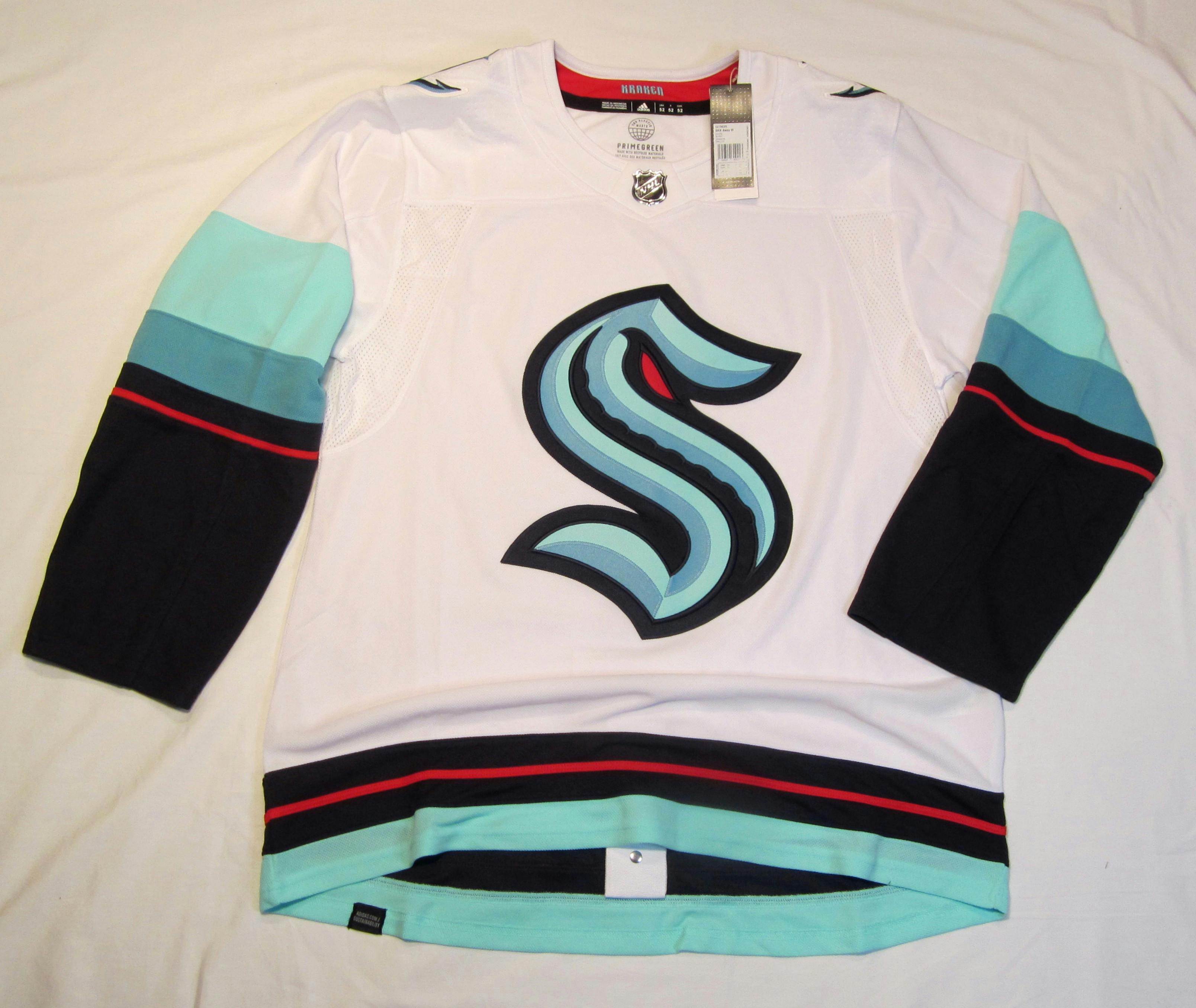 Seattle Kraken Blank Adidas Brand New Sz. 50 Reverse Retro Hockey Jersey