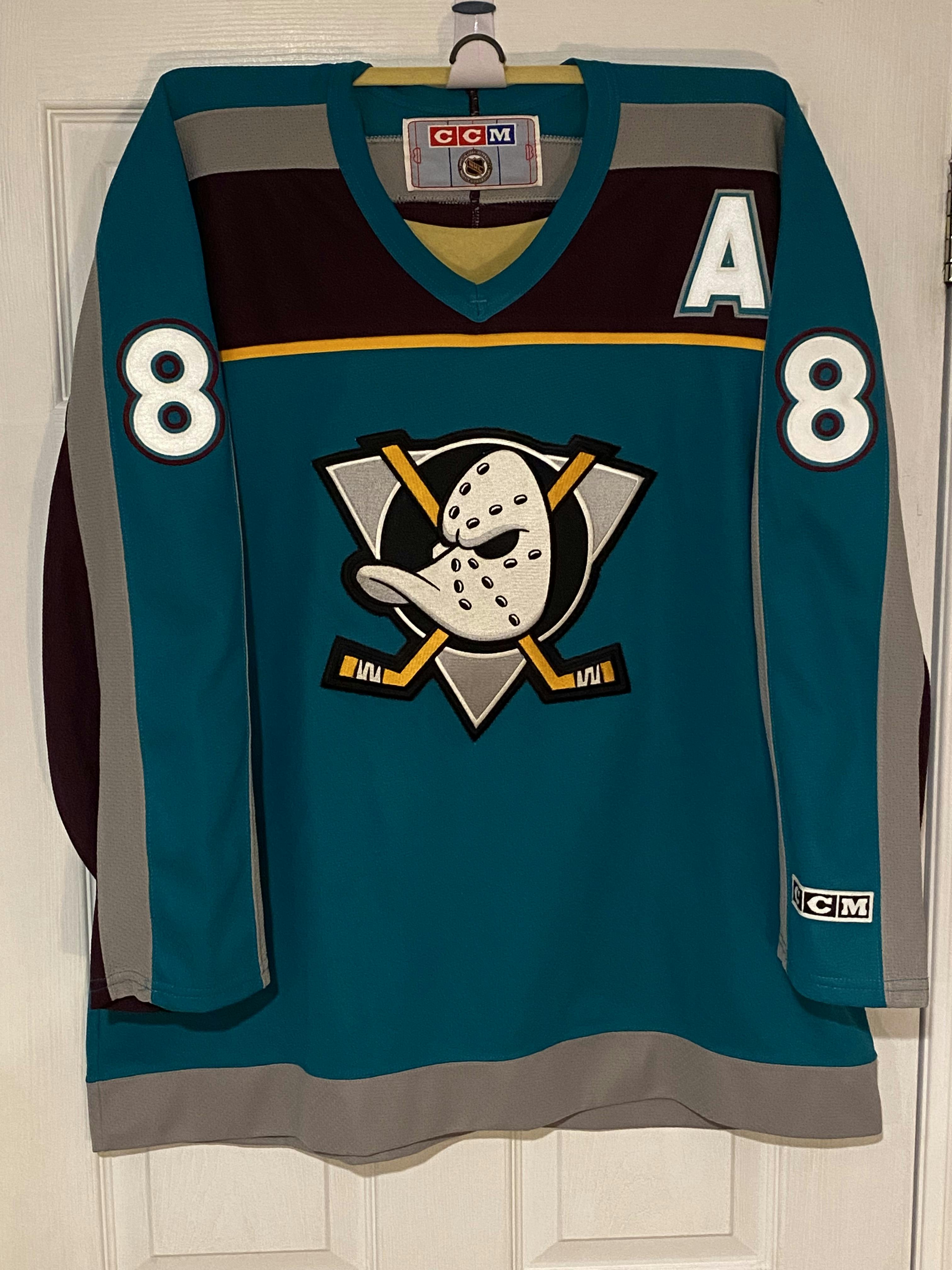 Authentic CCM Paul Kariya Anaheim Mighty Ducks Eggplant NHL