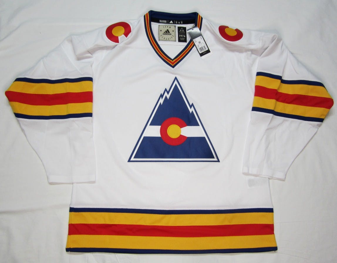 Exclusive NHL Tee, Colorado Rockies Vintage Marks Series 1976-77