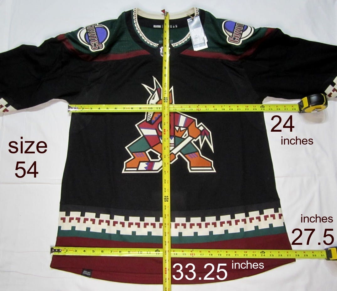 Arizona Coyotes size 54 = Extra Large Black Kachina Adidas Hockey