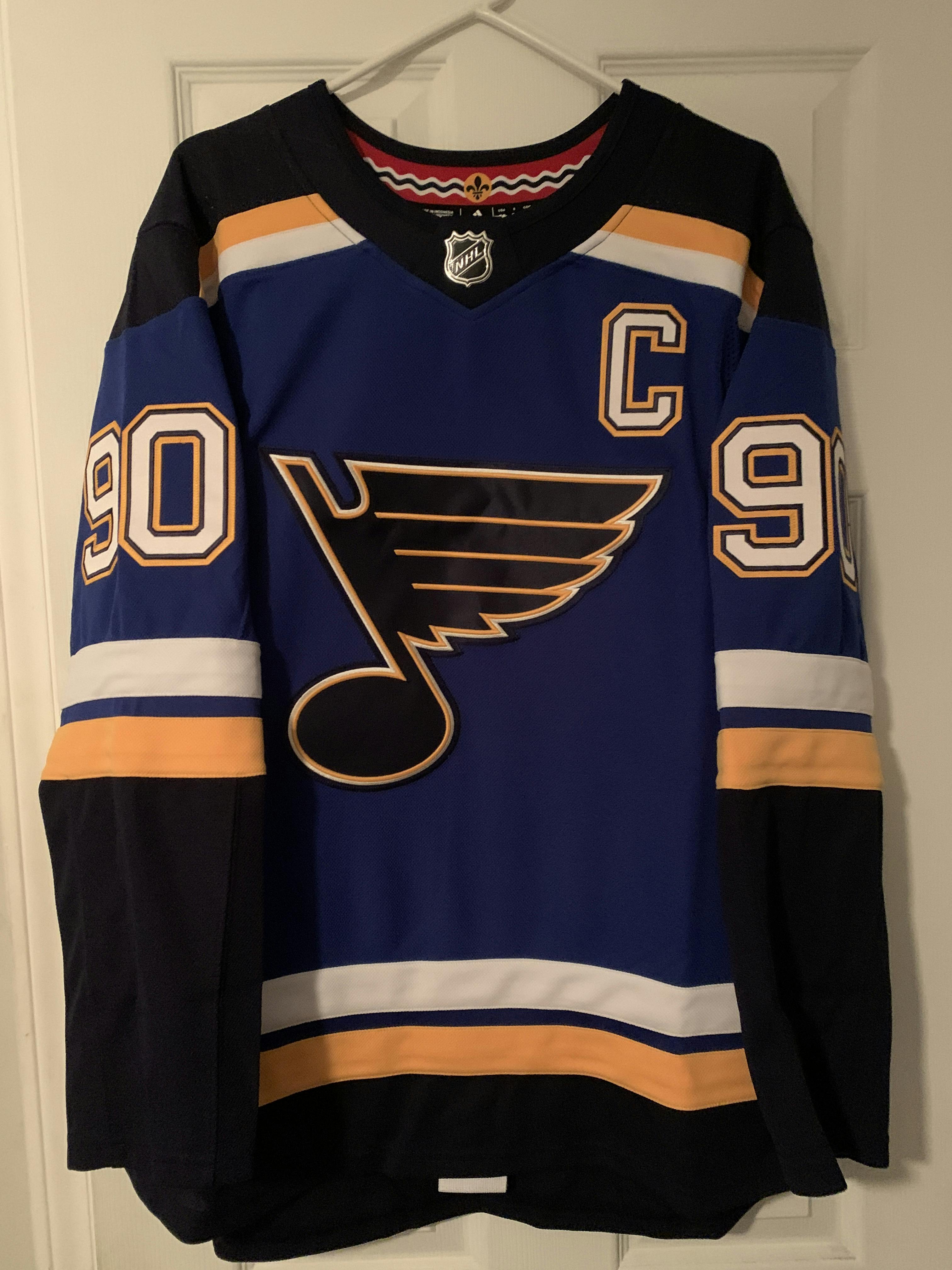 Adidas Aeroready Authentic St. Louis Blues Home Jersey Size 50