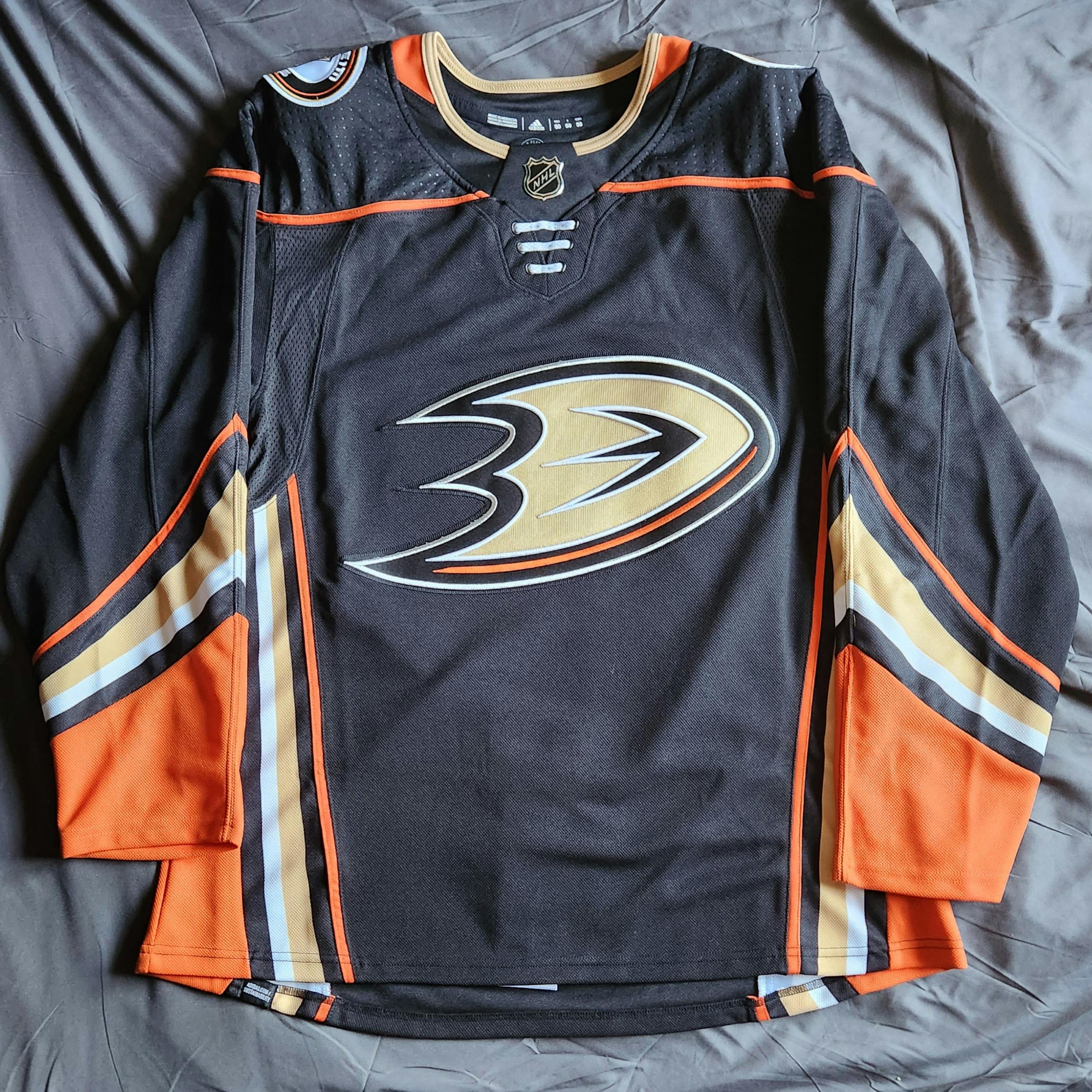 TREVOR ZEGRAS ANAHEIM DUCKS AUTHENTIC ADIDAS REVERSE RETRO 2.0 HOCKEY JERSEY