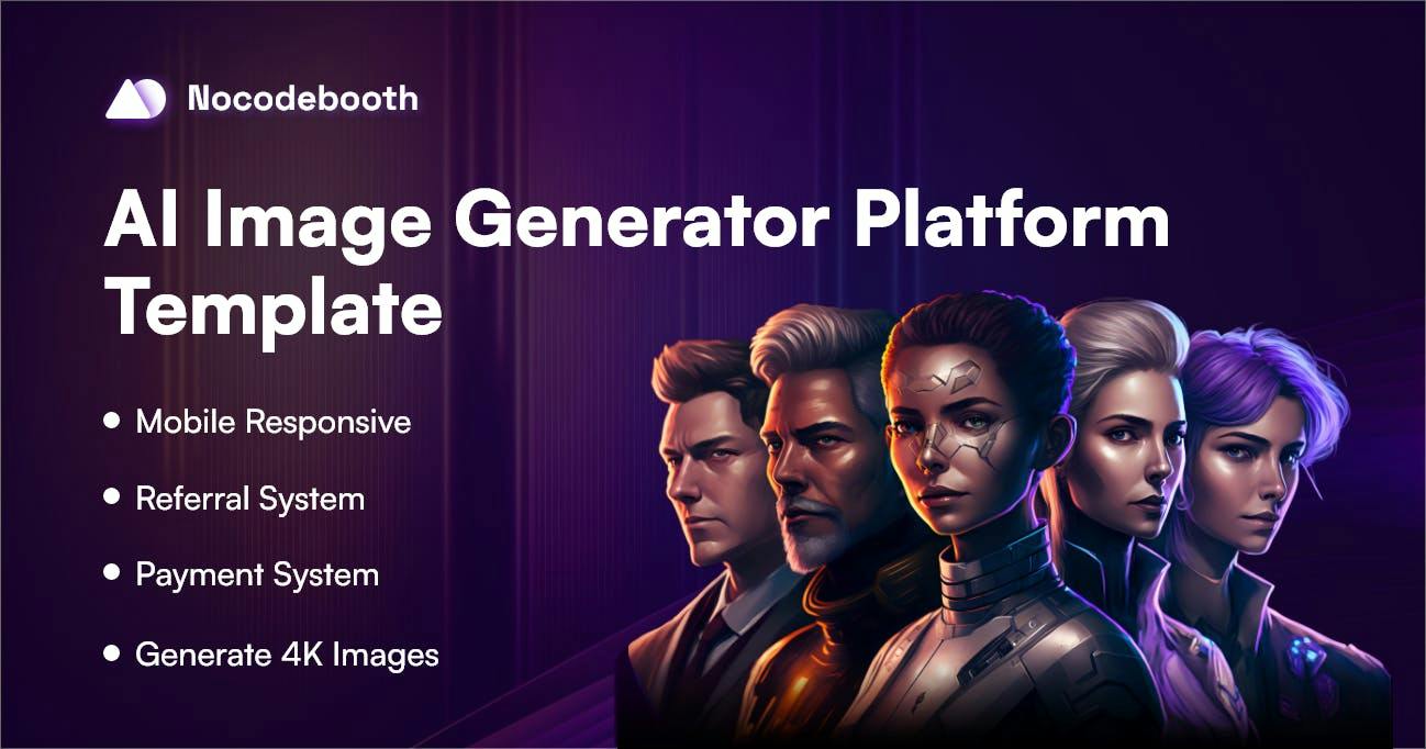 Nocodebooth AI Image Generator template preview