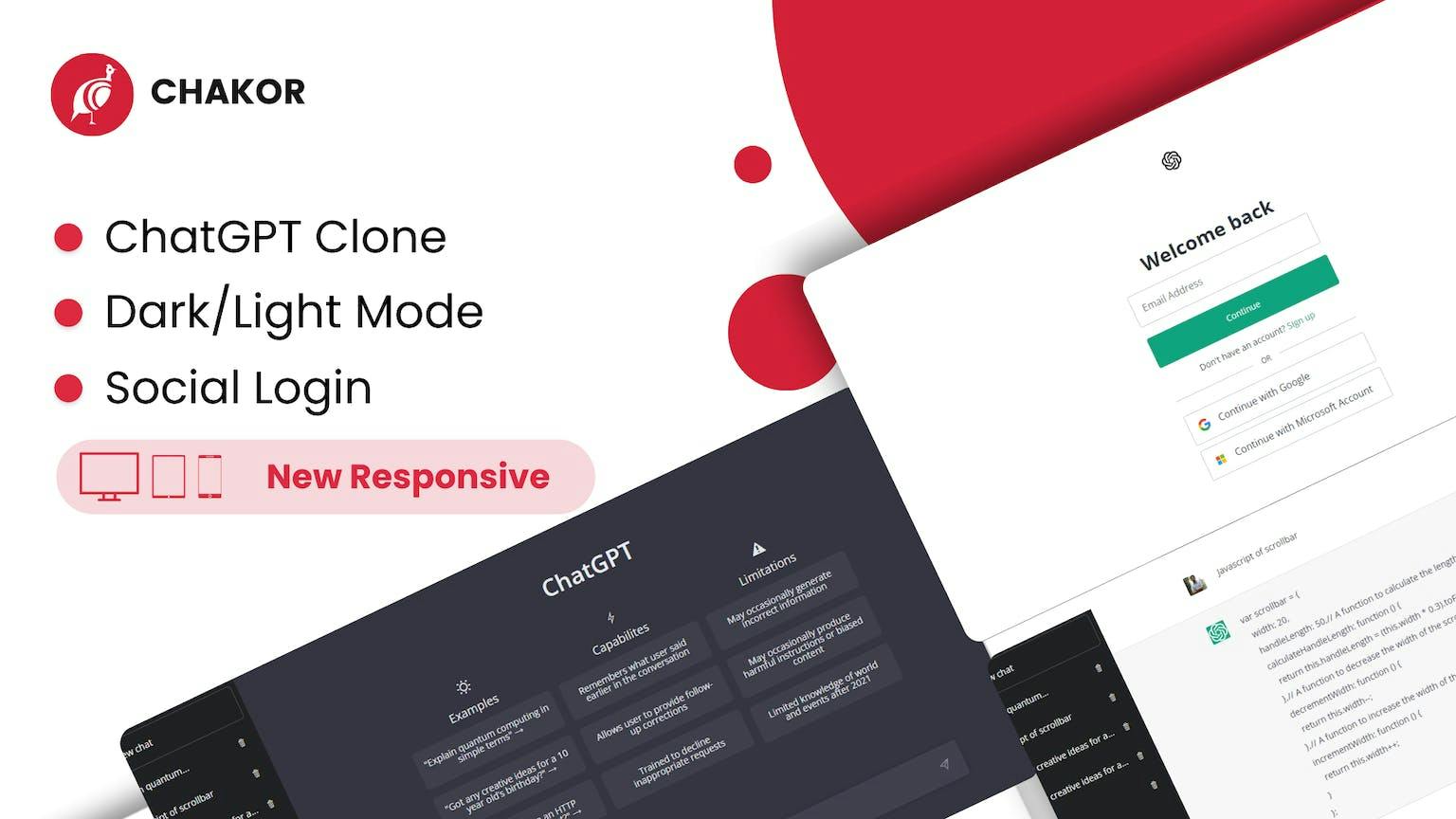 ChatGPT Clone template preview