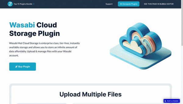 Wasabi Cloud Storage Plugin for Bubble | Zeroqode