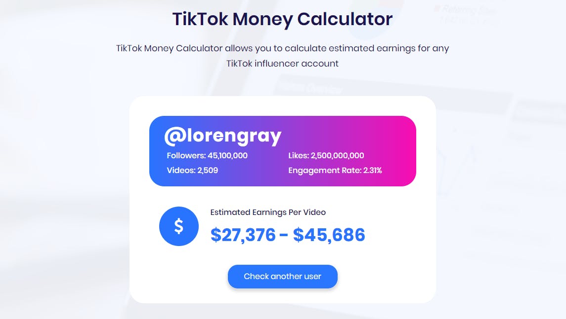 TikTok Money Calculator | Ubiwiz