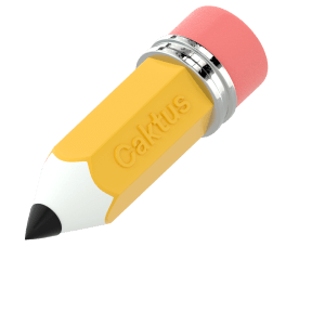 A Caktus branded pencil.
