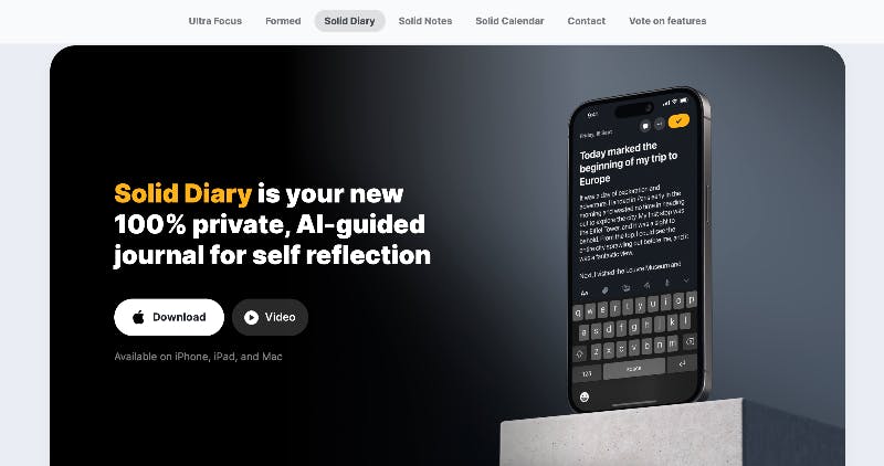 AiTree | Solid Diary - AI Journal