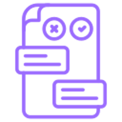 Research question analyzer icon