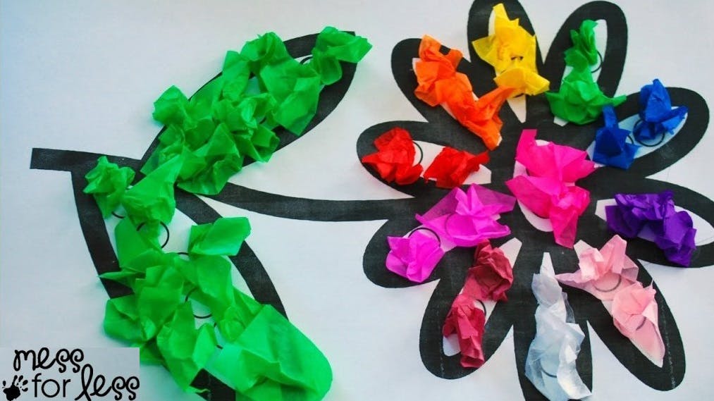 Spring Craft: Tissue Paper Flowers