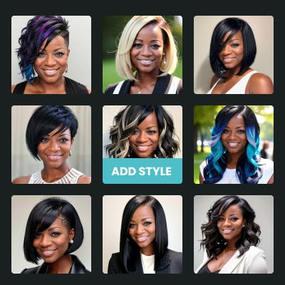 искусственный интеллект меняет прическу 