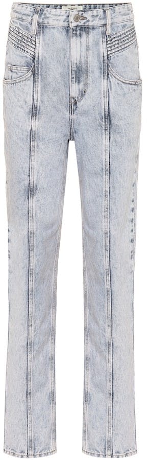 Henoya high-rise straight jeans