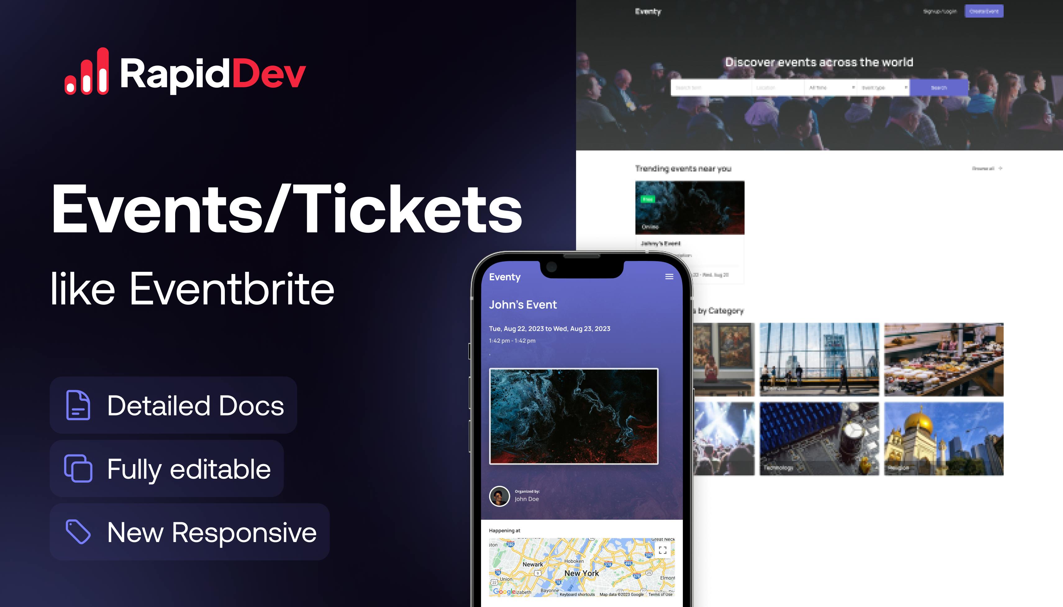 Eventbrite Sample Eventbrite like Events&Tickets Template | Bubble