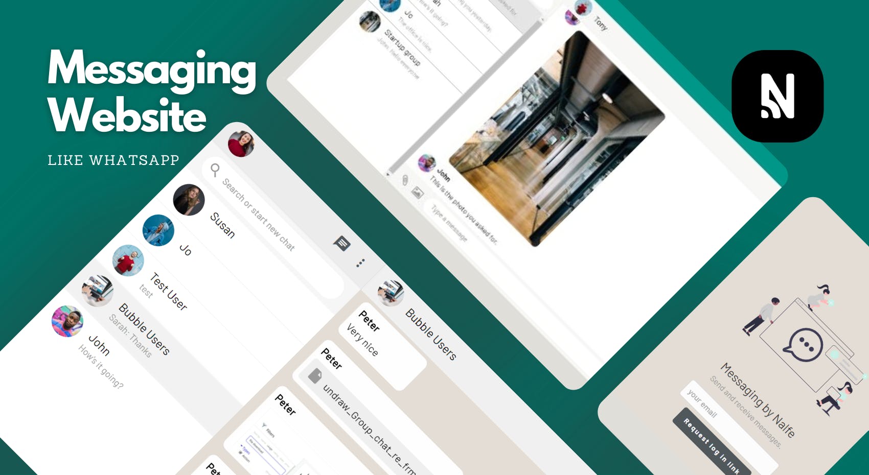 Messaging like Whatsapp Web Template | Bubble messaging-like-whatsapp-web-template-bubble