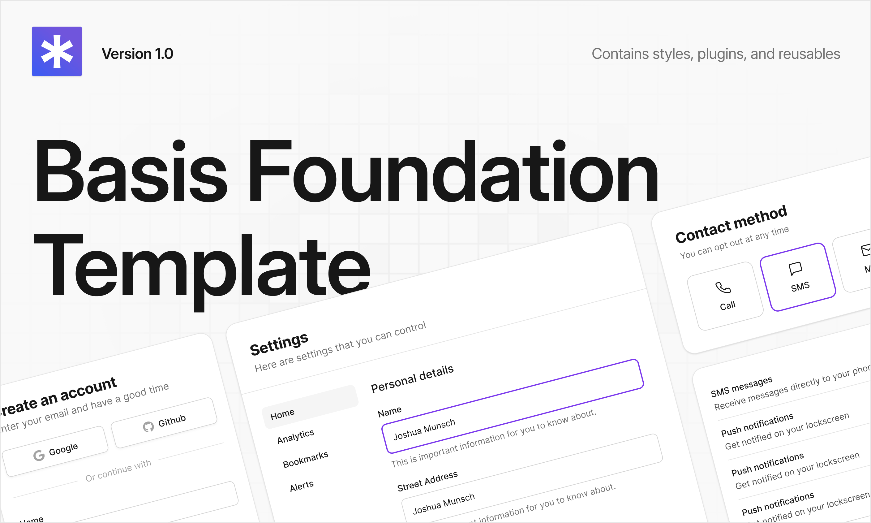 Basis Foundation Template V1.1 Template | Bubble