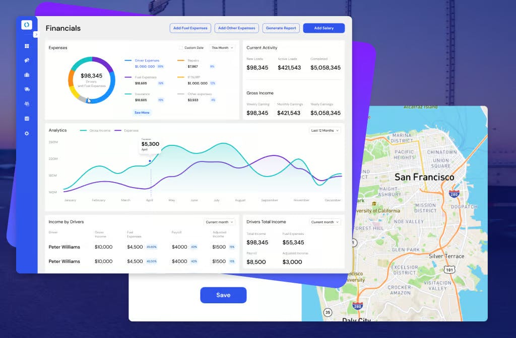 Screenshot of the Dispatch Trux project.