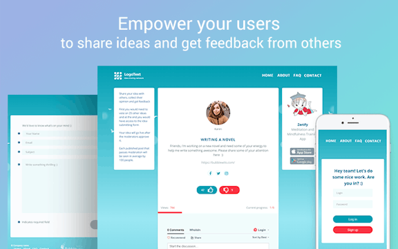 Idea Sharing And Voting Template Bubble