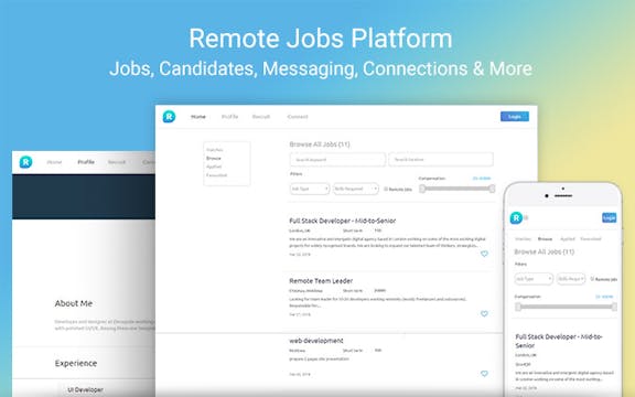 Job Board Like Remote Com Template Bubble