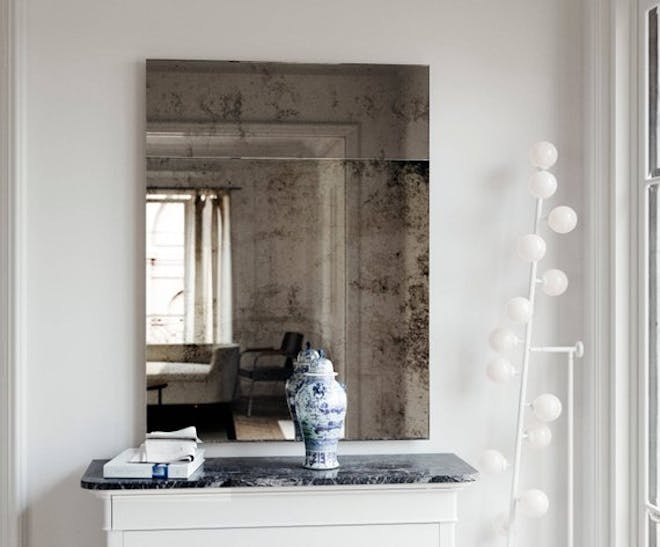 Antique Square Wall Mirror