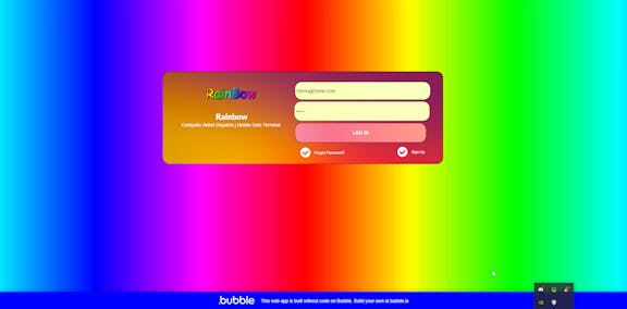Rainbow Edition Cad Template Bubble