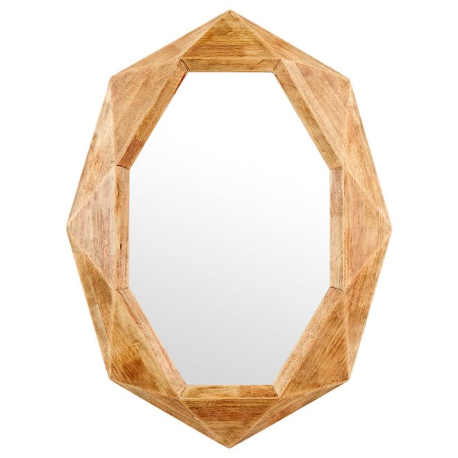 Octagon Wood Mirror Octagon Wood Mirror
