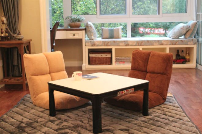Kotatsu Coffee Table with Folding Lets Kotatsu Coffee Table with Folding Lets