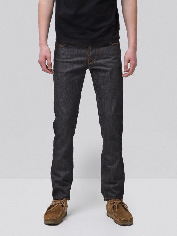nudie jeans, dry denim, raw denim, selvedge denim